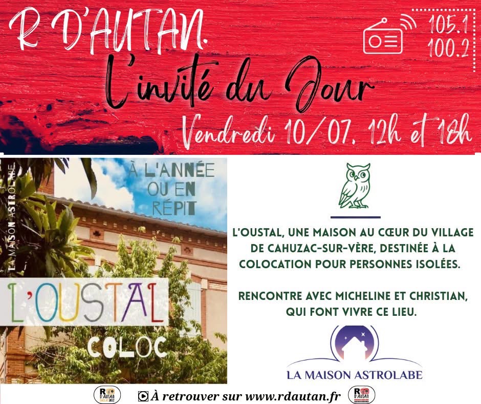 You are currently viewing R D&rsquo;AUTAN L&rsquo;INVITÉ DU JOUR : L&rsquo;HABITAT PARTAGÉ L&rsquo;OUSTAL